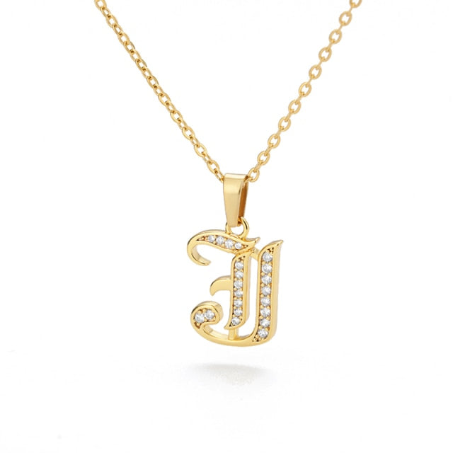 Stainless Steel Jewelry for Women Letter Necklace