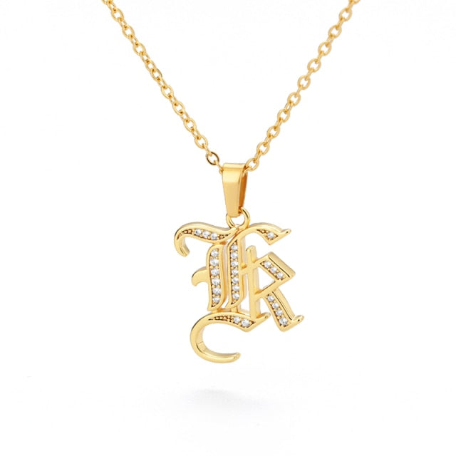 Stainless Steel Jewelry for Women Letter Necklace