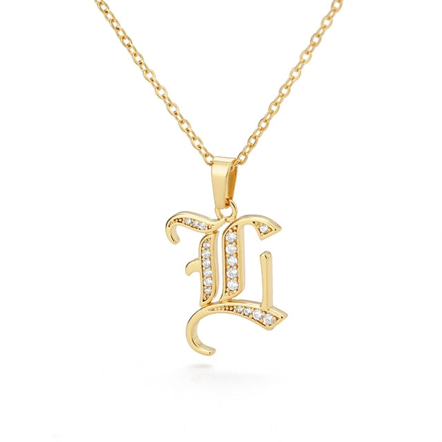 Stainless Steel Jewelry for Women Letter Necklace