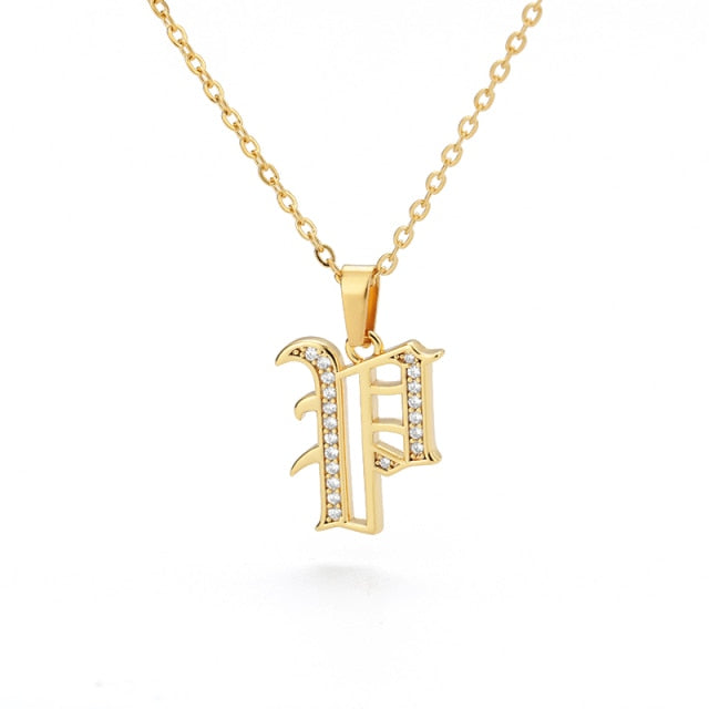 Stainless Steel Jewelry for Women Letter Necklace