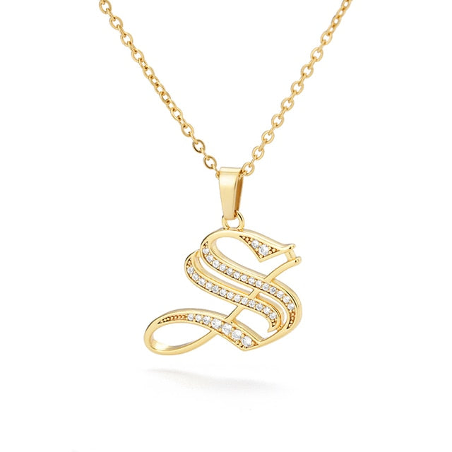 Stainless Steel Jewelry for Women Letter Necklace