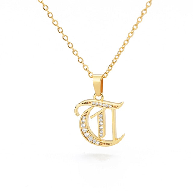 Stainless Steel Jewelry for Women Letter Necklace