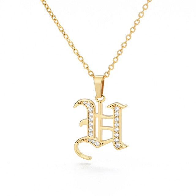 Stainless Steel Jewelry for Women Letter Necklace