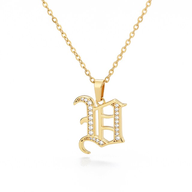 Stainless Steel Jewelry for Women Letter Necklace