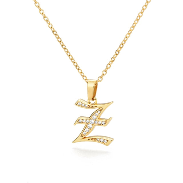 Stainless Steel Jewelry for Women Letter Necklace