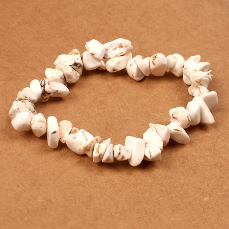 Fashion Natural Crushed Stone Couple Bracelet