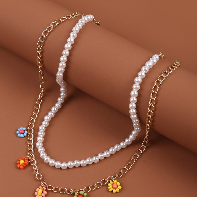 Bohemian Multicolor Beaded Necklaces