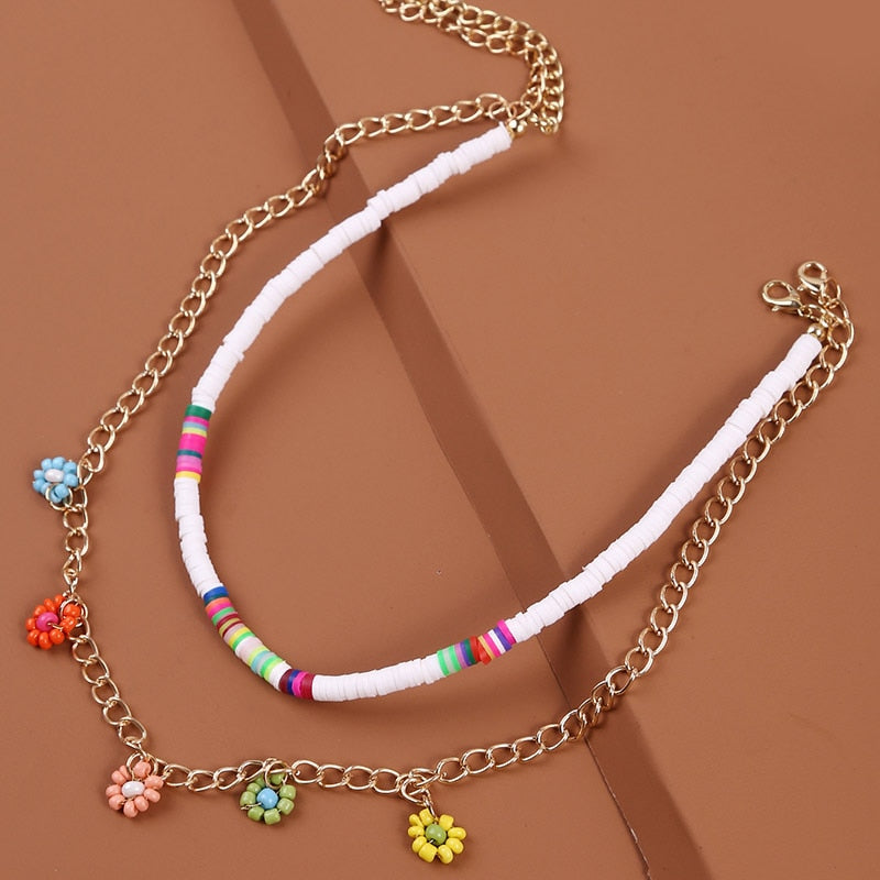 Bohemian Multicolor Beaded Necklaces