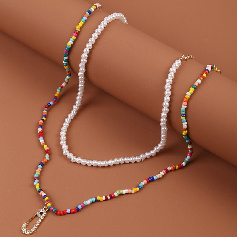 Bohemian Multicolor Beaded Necklaces