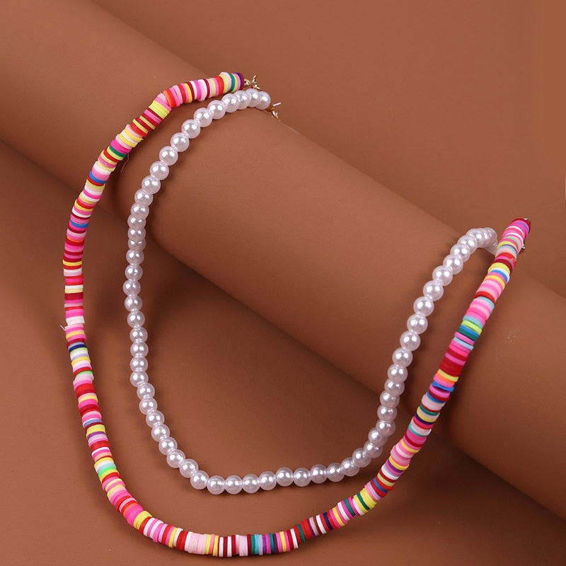 Bohemian Multicolor Beaded Necklaces