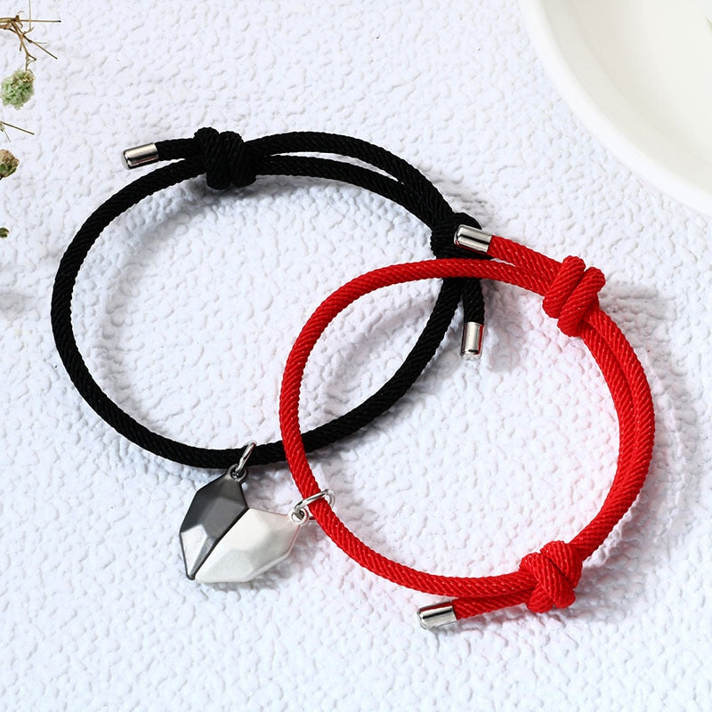 Magnetic  Astronaut Lovers Heart Pendant