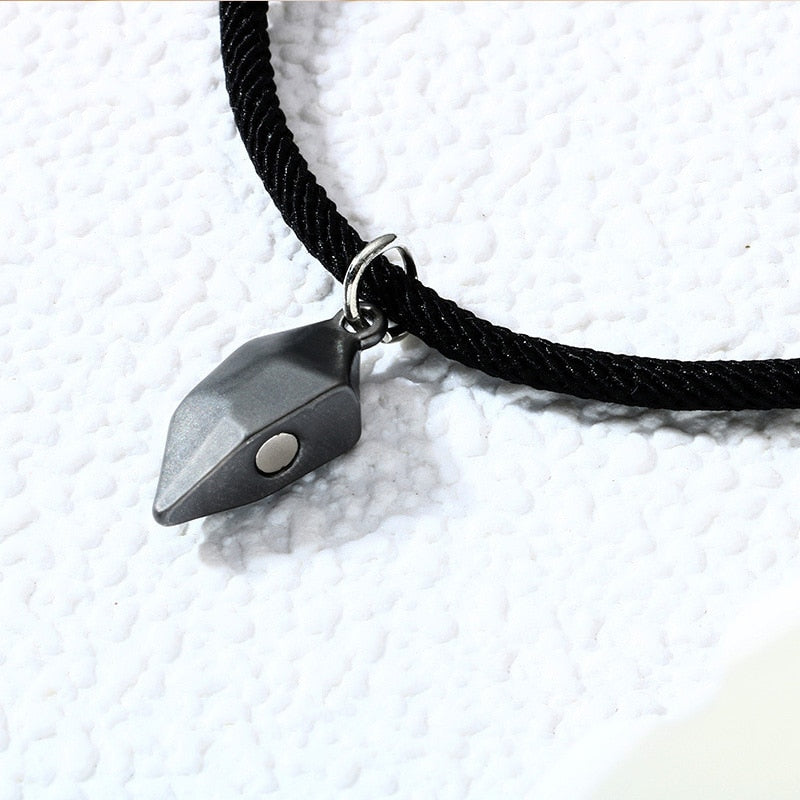 Magnetic  Astronaut Lovers Heart Pendant