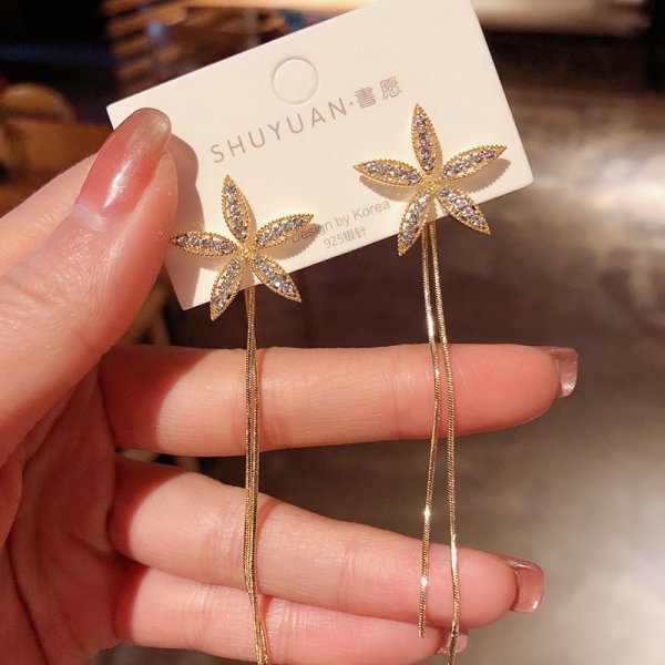 Korean Sweet Butterfly Rhinestone Earring