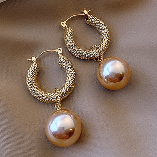 Women Trendy Crystal Love Heart  Korean Earring