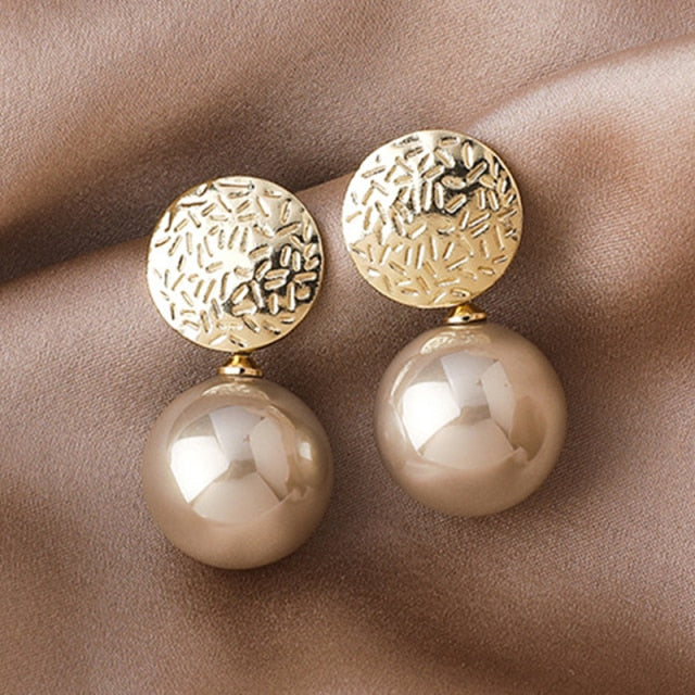 Women Trendy Crystal Love Heart  Korean Earring