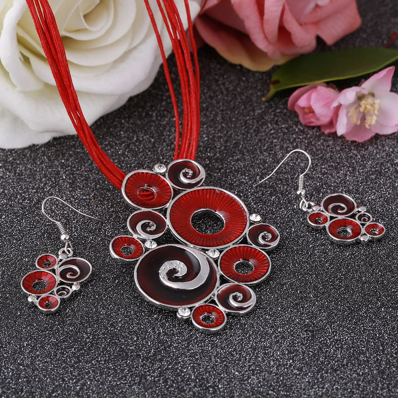 Dark Blue Charming Jewelry Set For Women