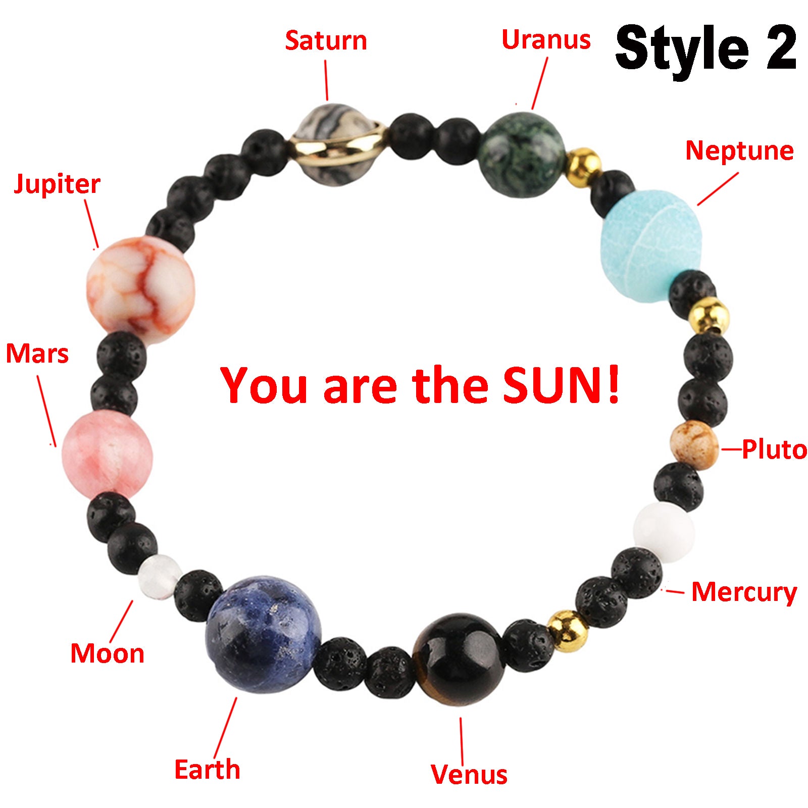 Natural 7 Chakra Bead Stone Bracelets for Women