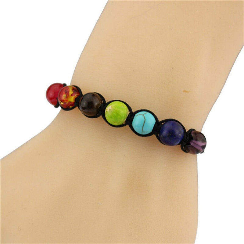 Natural 7 Chakra Bead Stone Bracelets for Women
