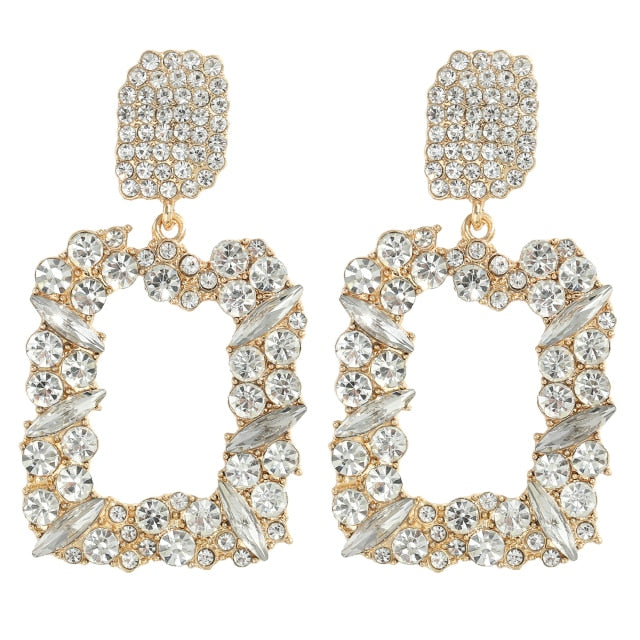 New ZA Crystal Drop Earrinigs For Women