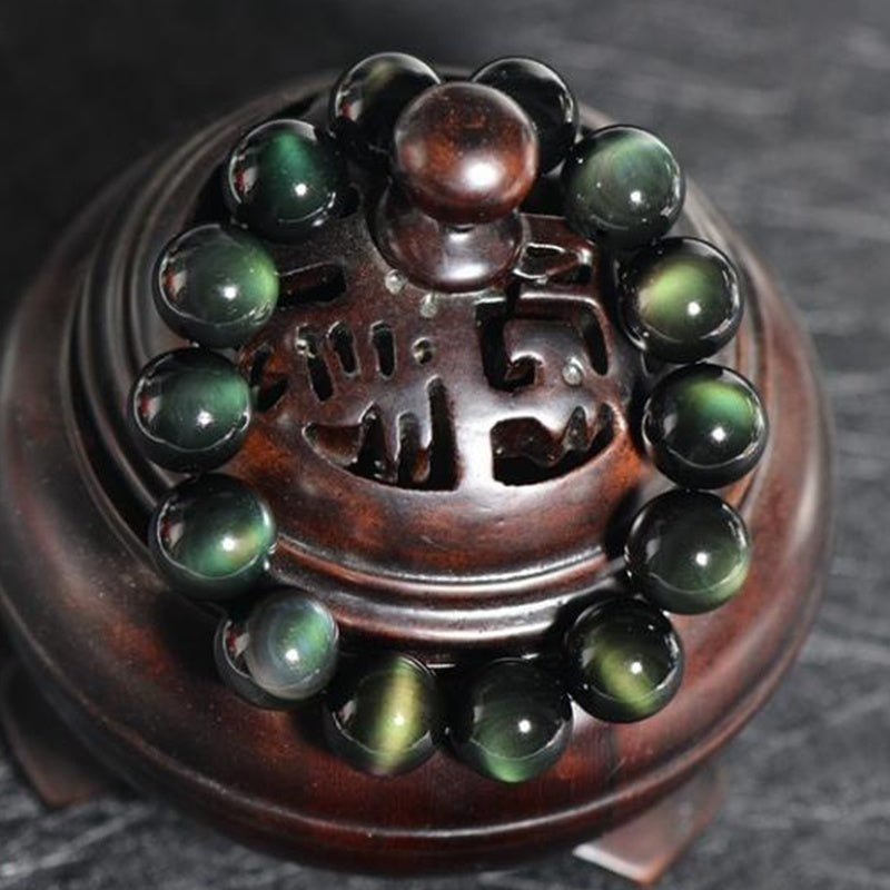 Natural Stone Obsidian Bracelet