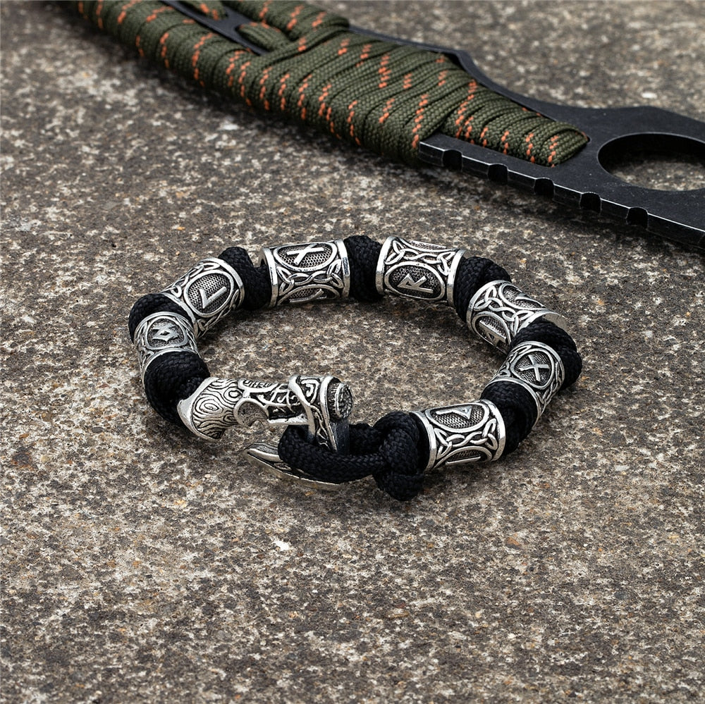 Camping Paracord Survival Rope Wristband Amulet Bracelets