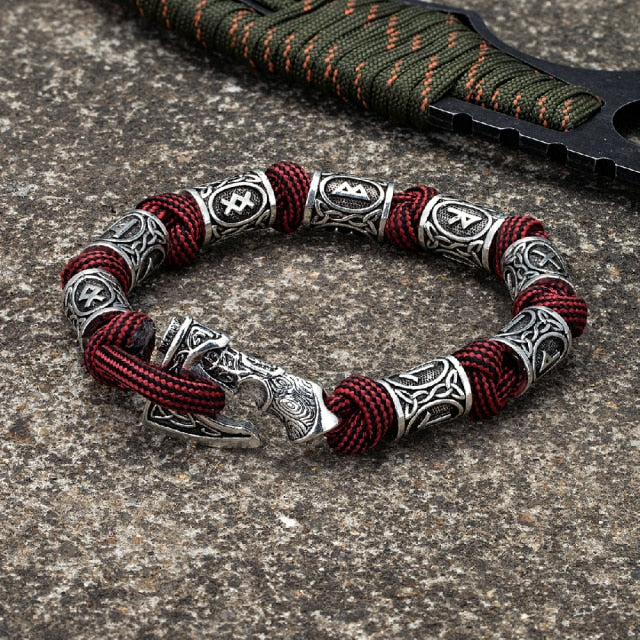 Camping Paracord Survival Rope Wristband Amulet Bracelets