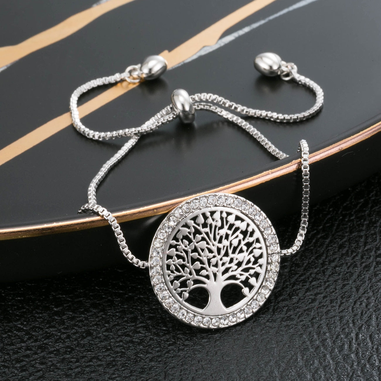 Tree Of Life Stones Crystal Jewelry Sets