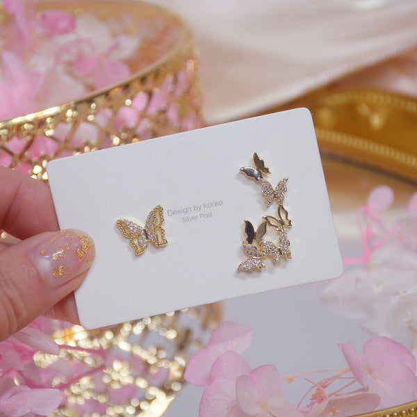 Exquisitos pendientes de oro real de 14 quilates con circonitas AAA