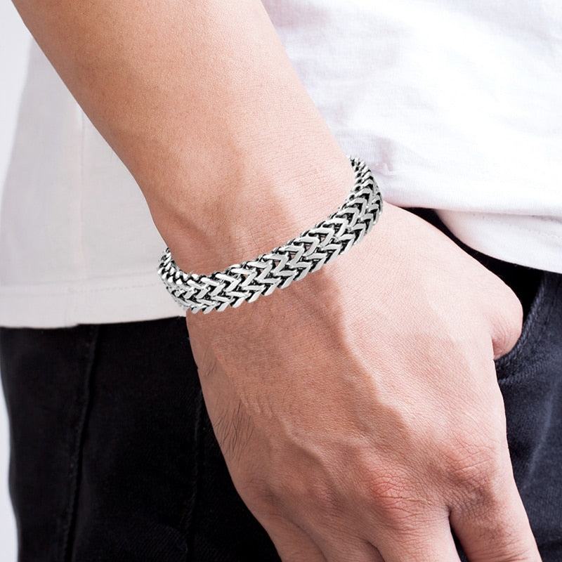 Punk Fashion Hand Accessories Magnetic Clasp Wristband Bracelet