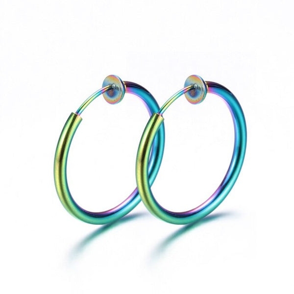 Piercing falso para el tabique nasal, aro para la nariz, aro para el labio, estilo gótico punk