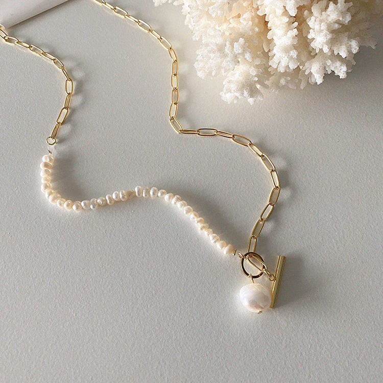 Elegant Natural Freshwater Pearl Necklace
