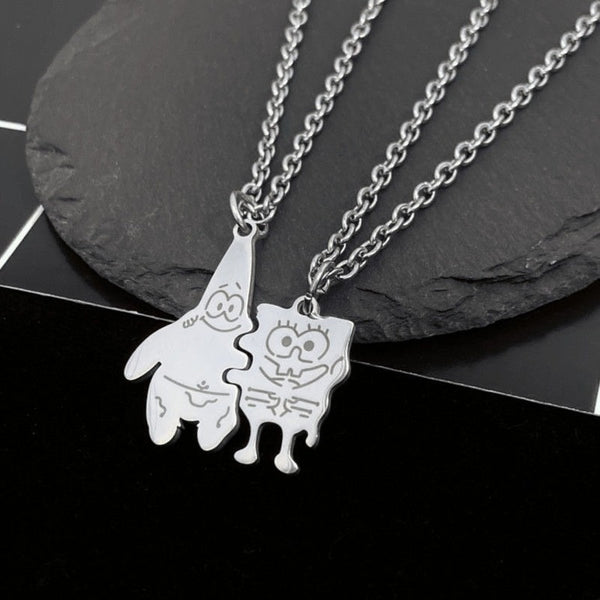 Fashion Best Friends Sweetheart Pendant Necklace