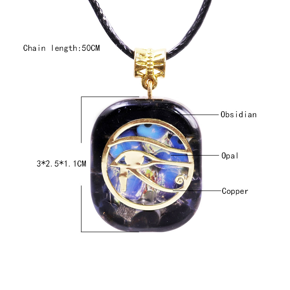 Eye Of Horus Necklace  -Orgone Pendant