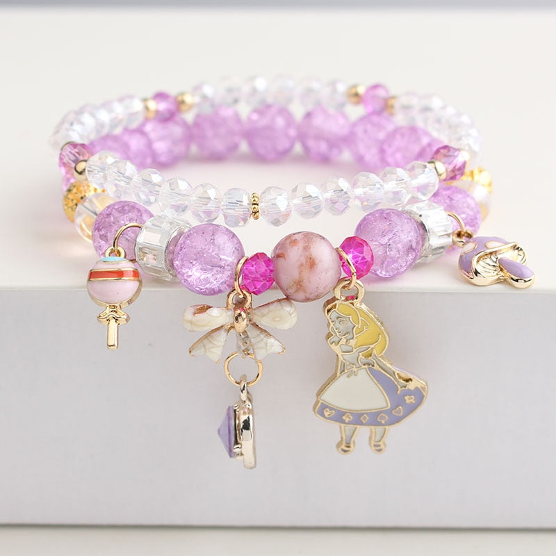 Shell Little Girl Pendant Burst Bead Sweet Romantic Set