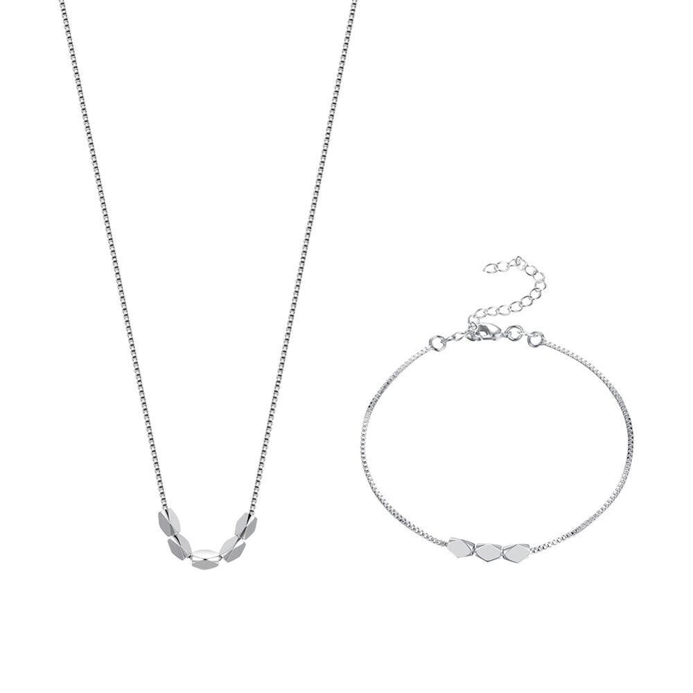 Lady 6mm Soft Snake Chain Necklace Bracelet 2 pcs Set