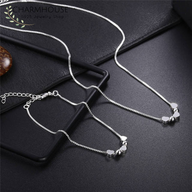 Lady 6mm Soft Snake Chain Necklace Bracelet 2 pcs Set