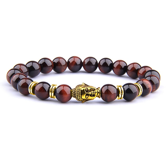 Natural AAA Royal Blue Tiger Eye Stone Beads Bracelet