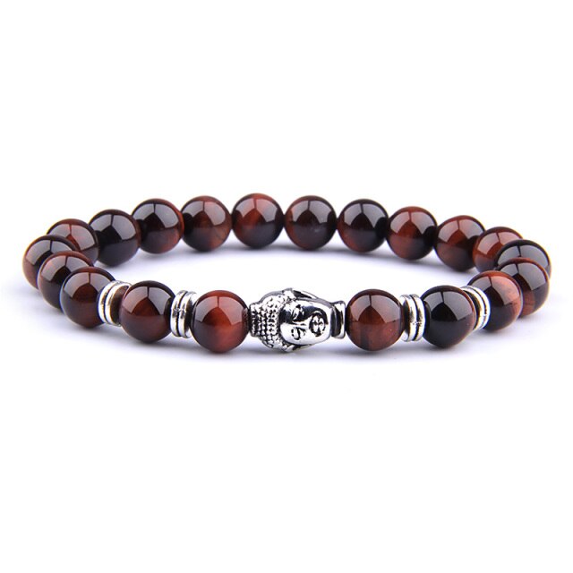 Natural AAA Royal Blue Tiger Eye Stone Beads Bracelet