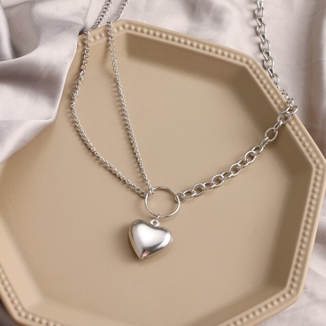 Punk Pearl Chain Necklace