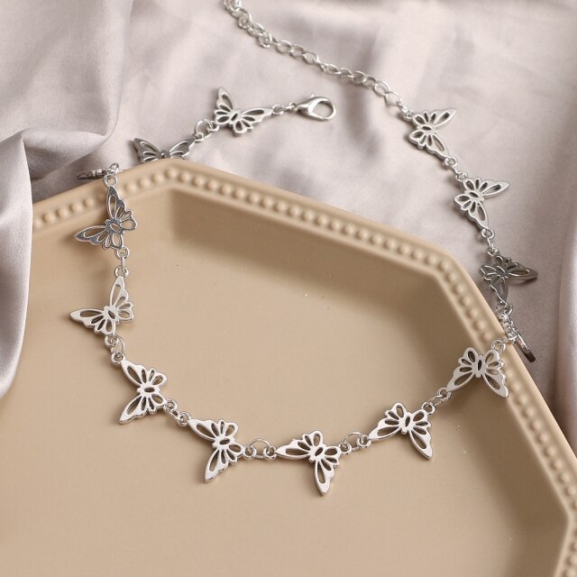 Punk Pearl Chain Necklace