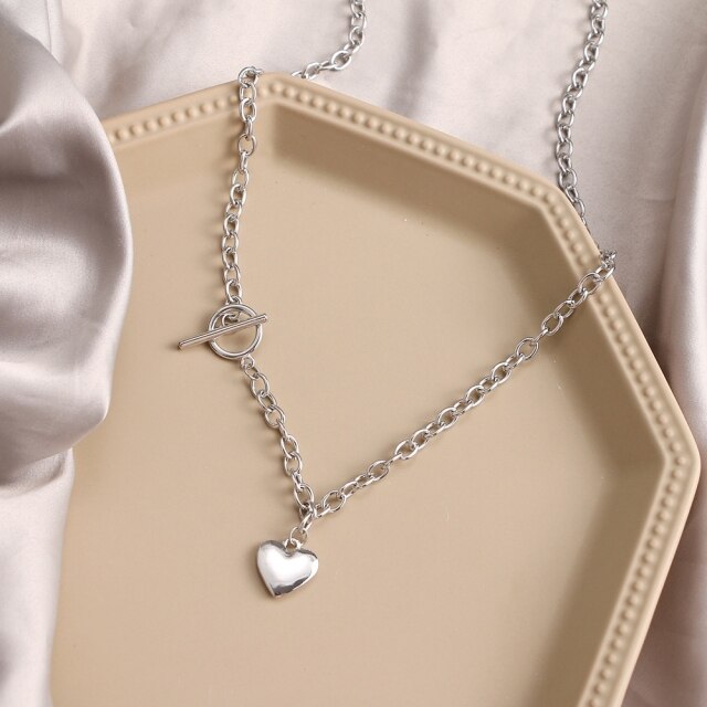 Punk Pearl Chain Necklace