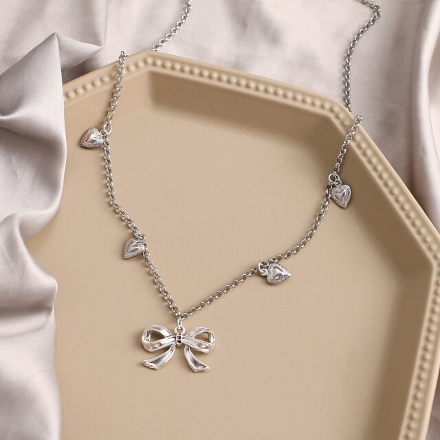 Punk Pearl Chain Necklace