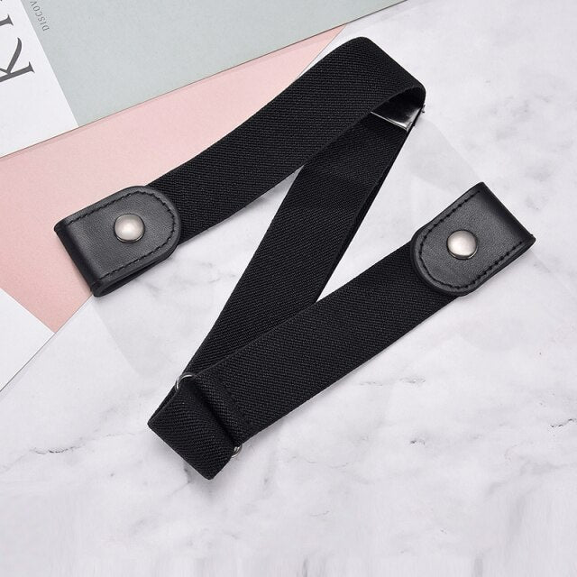 Lazy  Buckleless  canvas belt