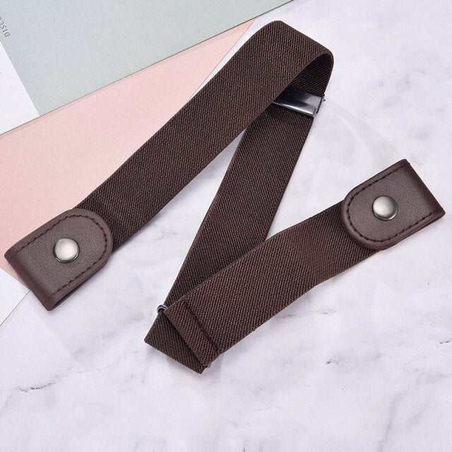 Lazy  Buckleless  canvas belt