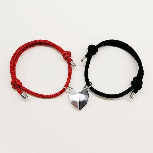 Magnetic  Astronaut Lovers Heart Pendant