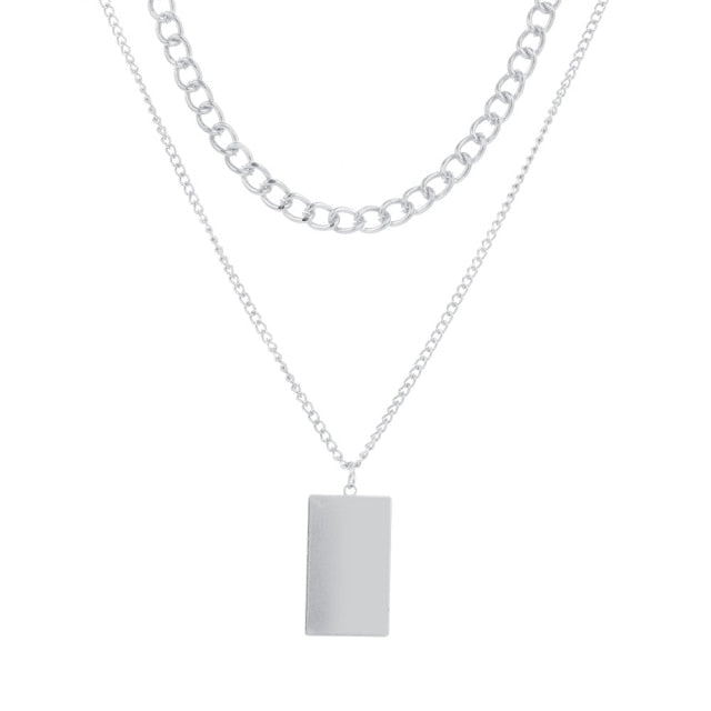 Thick Chain Toggle Clasp Gold Necklaces