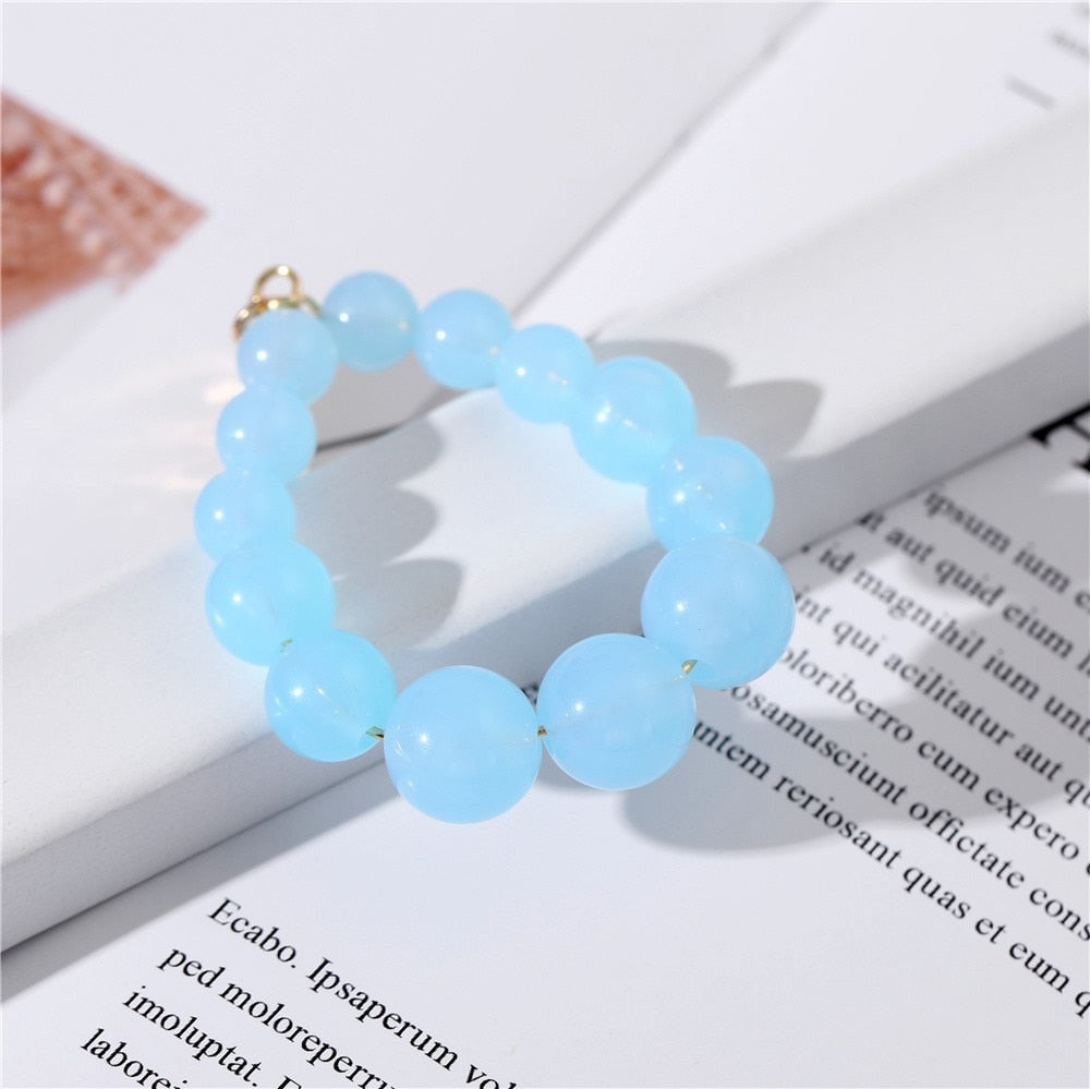Bohemian Color Bead Hyperbol Earrings
