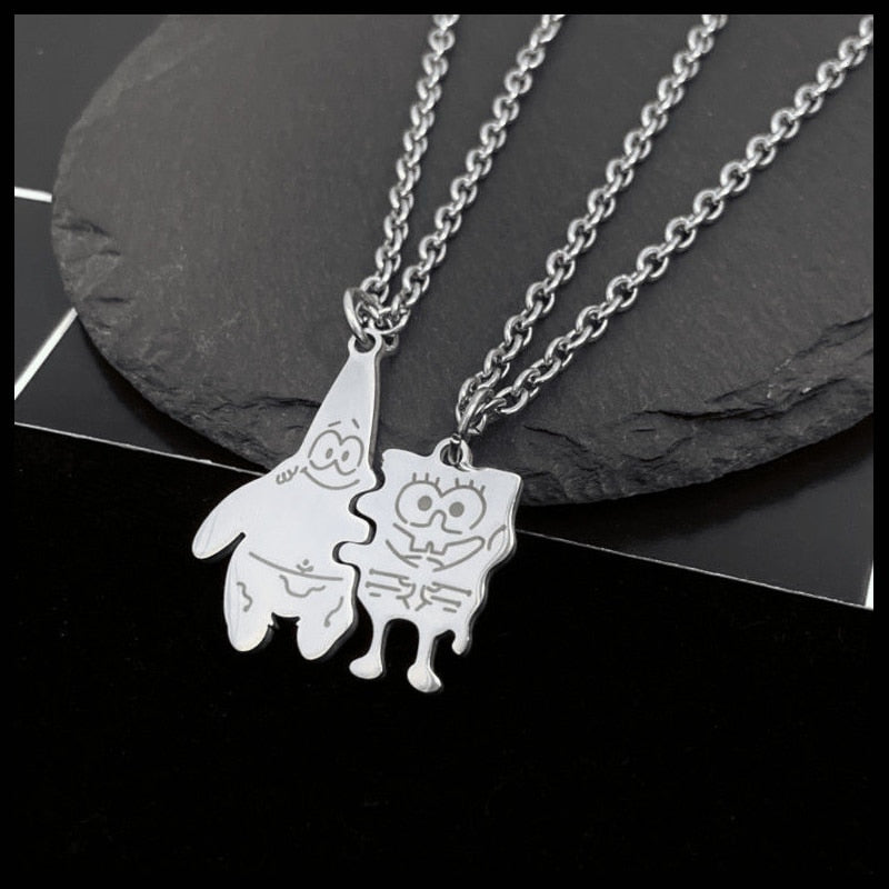 Fashion Best Friends Love Couple Pendant Necklace