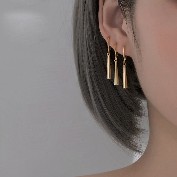 Pendientes colgantes con forma de gota para mujer