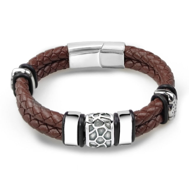 Irregularly Cracked Bead Bracelet